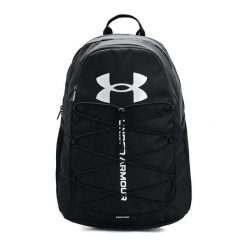 Plecak, Under Armour Hustle Sport Backpack 1364181-001, pojemność: 26 L. Czarne plecaki damskie Under Armour, bez wzorów, z materiału, sportowe. Za 262.50 zł.