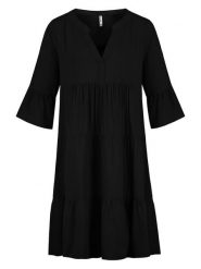 Sublevel Sukienka w kolorze czarnym rozmiar: XL. Czarne sukienki damskie Sublevel, xl, bez wzorów, z wiskozy, bez kołnierzyka, bez ramiączek, midi. Za 113.99 zł.