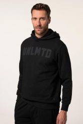 Męska Bluza z kapturem fitness dzianina dresowa kaptur do rozm. 7XL. Czarne bluzy sportowe męskie JAY-PI, bez wzorów, z bawełny, bez kołnierzyka, bez ramiączek. Za 349.99 zł.