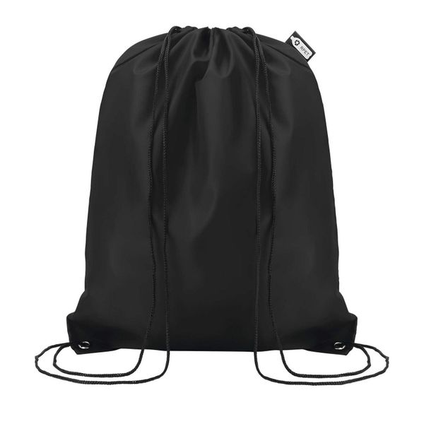 Świadoma Torba Ze Sznurkiem. Czarne torebki klasyczne damskie SOL'S, bez wzorów, bez dodatków. Za 18.99 zł.