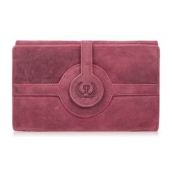 Portfel damski skórzany wiśniowy duży vintage w orientacji poziomej z RFID Paolo Peruzzi T-134-HCH. Czerwone portfele damskie bez wzorów, z materiału. Za 109.99 zł.