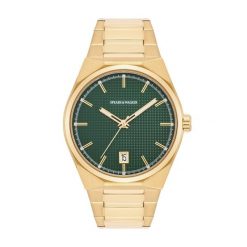 Spears & Walker Zegarek na reke ze stali nierdzewnej w kolorze zlotym Zegarki 1 ct Męskie. Żółte, analogowe zegarki męskie Spears & Walker, z mosiądzu. Za 529.99 zł.