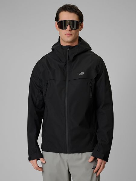4F Kurtka przejściowa membrana 5000 męska - czarna XL. Czarne kurtki męskie 4f, l, bez wzorów, z materiału, biznesowe, bez kaptura. Za 399.99 zł.