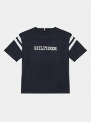 Tommy Hilfiger T-Shirt Varsity KB0KB08678 D Granatowy Regular Fit. Niebieskie t-shirty chłopięce Tommy Hilfiger, bez wzorów, z bawełny, bez ramiączek. Za 169.99 zł.