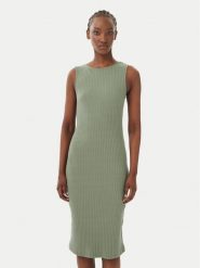 Vero Moda Sukienka codzienna Ruby 10343004 Khaki Slim Fit. Brązowe sukienki damskie Vero Moda, na co dzień, xl, bez wzorów, z bawełny, bez kołnierzyka, bez ramiączek, proste. Za 139.99 zł.
