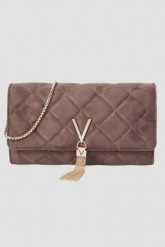 VALENTINO Torebka damska w kolorze taupe Charlotte Pochette. Brązowe torebki klasyczne damskie Valentino by Mario Valentino, bez wzorów, ze skóry, zamszowe, bez dodatków. W wyprzedaży za 294.99 zł.