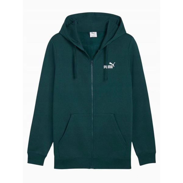 Bluza Męska Puma Z Kapturem Na Zamek Zielona Sportowa Ciepła. Zielone bluzy sportowe męskie Puma, bez wzorów, sportowe, bez kołnierzyka, bez ramiączek. Za 249.00 zł.