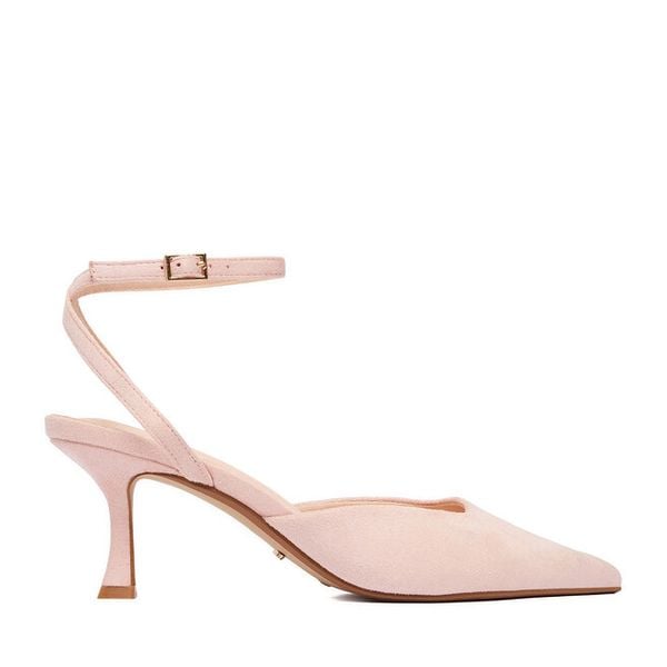 Czółenka DeeZee. Czerwone czółenka damskie DeeZee, bez wzorów, bez obcasa. Za 129.99 zł.