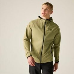 Męska kurtka typu softshell Endurance wodoodporna. Brązowe kurtki męskie Dare 2b, m, bez wzorów, z materiału, sportowe, bez kaptura. Za 429.99 zł.
