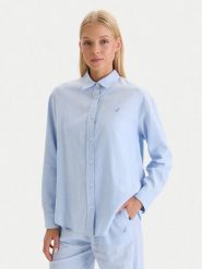 Nautica Koszula W126-NALST-1019-23X Błękitny Regular Fit. Niebieskie koszule damskie Nautica, l, bez wzorów, bez kołnierzyka, bez ramiączek. Za 139.99 zł.
