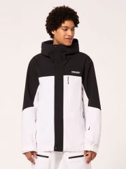 Oakley Kurtka narciarska "TNP" w kolorze biało-czarnym rozmiar: L. Białe kurtki narciarskie i snowboardowe damskie Oakley, l, bez wzorów, z materiału, bez kaptura. Za 421.67 zł.