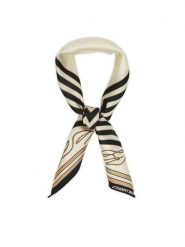 KARL LAGERFELD Apaszka B2W33047 Beżowy jasny. Brązowe apaszki damskie Karl Lagerfeld, bez wzorów, z jedwabiu. Za 429.99 zł.