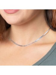 L'atelier précieux Srebrny naszyjnik z elementem ozdobnym - dł. 42 cm rozmiar: onesize. Szare naszyjniki damskie L'Atélier Précieux, srebrne. Za 149.31 zł.