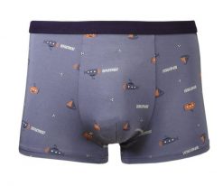 Bokserki Obcisłe, Fioletowe, Łodzie Podwodne, Statki, Bawełniane, Majtki z Elastanem -ALTIES. Fioletowe bokserki męskie Alties, bez wzorów, z bawełny. Za 35.00 zł.