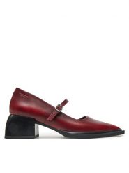 Vagabond Shoemakers Czółenka Vivian 5553-018-47 Czerwony. Czerwone czółenka damskie Vagabond Shoemakers, bez wzorów, ze skóry, bez obcasa. Za 379.99 zł.