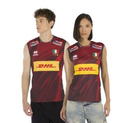 Errea Naz. Koszulka Włochy Siatkówka 4^Mg Unisex Sklep Konkursowy Dorośli. Czerwone bluzki sportowe damskie ERREA, m, z materiału, bez kołnierzyka, bez ramiączek. Za 304.99 zł.