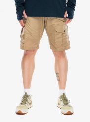 Spodenki turystyczne Fjallraven Barents Pro Shorts. Brązowe szorty męskie Fjällräven, z bawełny, bez kołnierzyka. Za 522.49 zł.