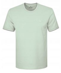 T-Shirt (Koszulka) Męska - Pako Jeans - Jednokolorowa w Miętowy Kolor. Zielone t-shirty męskie Pako Jeans, l, bez wzorów, z bawełny, bez kołnierzyka. Za 89.00 zł.