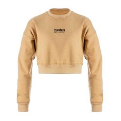 Bluza Damska Cropped. Brązowe bluzy bez kaptura damskie Masters. Za 181.99 zł.