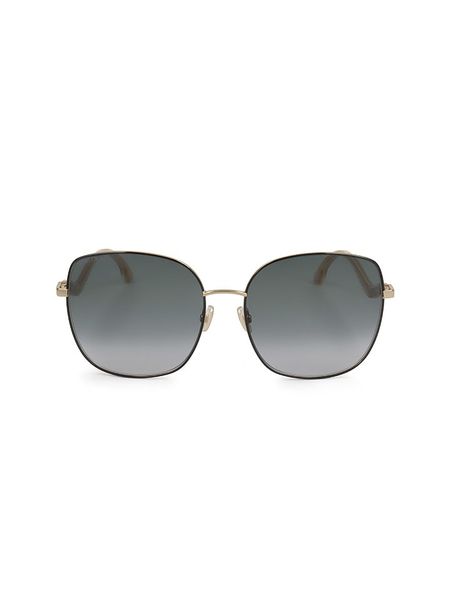 Jimmy Choo Damskie okulary przeciwsłoneczne w kolorze złoto-szarym rozmiar: 60. Szare okulary przeciwsłoneczne damskie Jimmy Choo. Za 437.17 zł.