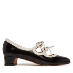 Półbuty Balagan. Czarne półbuty damskie BALAGAN, bez wzorów, bez obcasa, na obcasie. Za 599.99 zł.