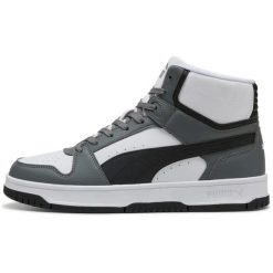 Buty sportowe Puma Rebound Slam Mid. Szare buty sportowe na co dzień męskie Puma, z materiału, bez zapięcia, na fitness i siłownię. Za 390.00 zł.