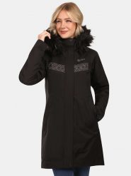 Kilpi Płaszcz zimowy "Peru" w kolorze czarnym rozmiar: 34. Czarne płaszcze damskie Kilpi, na zimę, m, bez wzorów, z puchu. Za 426.40 zł.