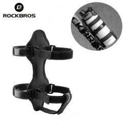 Pasek rowerowy Rockbros z rzepem na głośnik Bluetooth lub bidon. Czarne paski damskie ROCKBROS, bez wzorów, sportowe. Za 60.99 zł.