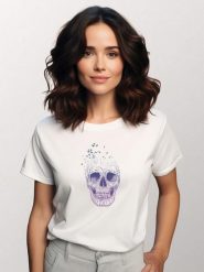 WOOOP Koszulka w kolorze białym rozmiar: XXL. Białe t-shirty damskie Wooop, xxl, bez wzorów, z bawełny, bez kołnierzyka. Za 70.24 zł.