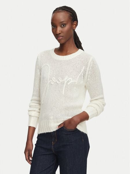 JOOP! Sweter 263Kn32Korin 30103314 Kremowy Slim Fit. Białe swetry klasyczne damskie Joop!, z syntetyku, bez kołnierzyka. Za 799.99 zł.