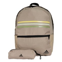 Plecak Classic Horizontal 3-Stripes. Czerwone plecaki damskie Adidas, bez wzorów, z materiału. Za 111.00 zł.