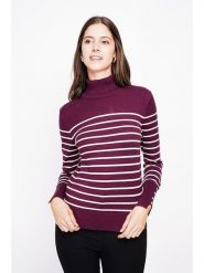 ASSUILI Golf w kolorze fioletowo-białym rozmiar: 42. Białe golfy damskie Assuili, bez wzorów, bez ramiączek. Za 104.99 zł.