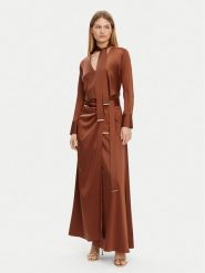 Marciano Guess Sukienka wieczorowa 5GGK00 7246A Bordowy Regular Fit. Czerwone sukienki damskie Marciano Guess, z aplikacjami, z syntetyku, wizytowe, bez kołnierzyka, bez ramiączek. Za 1,089.00 zł.