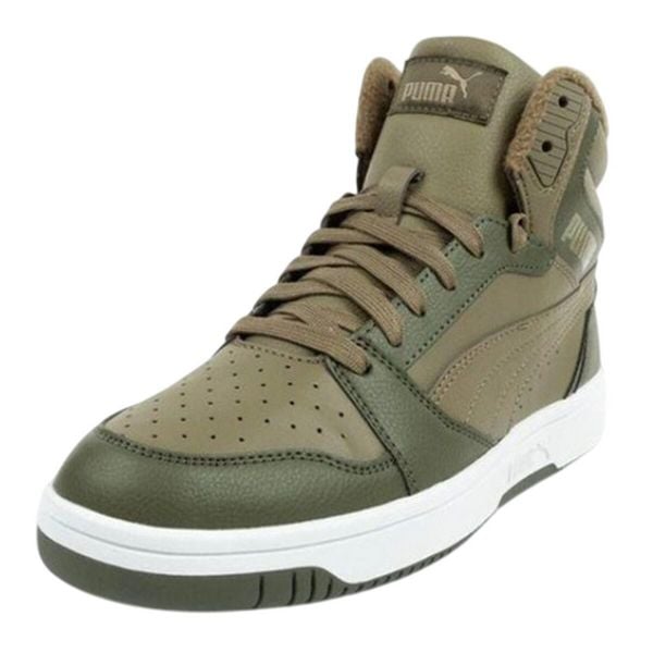 Buty Za Kostkę Ze Skóry Ekologicznej Womens/Ladies Rebound V6. Zielone obuwie trekkingowe damskie Puma. Za 328.99 zł.