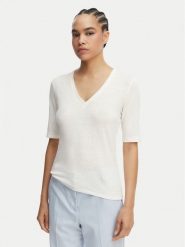 Weekend Max Mara Bluzka Opzione 2615941042 Biały Regular Fit. Białe bluzki damskie Weekend Max Mara, xs, bez wzorów, ze lnu, bez kołnierzyka, bez ramiączek. Za 579.99 zł.