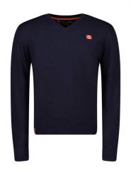 Canadian Peak Sweter "Felineak" w kolorze granatowym rozmiar: 3XL. Niebieskie swetry męskie Canadian Peak, xl, bez wzorów, ze splotem, bez kołnierzyka. Za 136.45 zł.