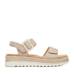 Sandały Remonte. Brązowe sandały damskie Remonte, bez wzorów, bez obcasa, na płaskiej podeszwie. Za 379.99 zł.