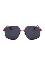 Polaroid Okulary przeciwsłoneczne unisex w kolorze czerwono-czarnym rozmiar: 58. Czarne okulary przeciwsłoneczne damskie Polaroid. Za 166.49 zł.