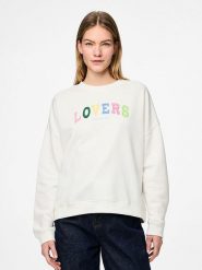 Pieces Bluza "Tove" w kolorze białym rozmiar: L. Białe bluzy bez kaptura damskie Pieces, l. Za 83.42 zł.