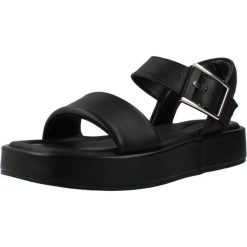 Sandały CLARKS ALDA STRAP Czarny. Czarne obuwie trekkingowe damskie Clarks, bez wzorów, ze skóry, bez obcasa. Za 237.99 zł.