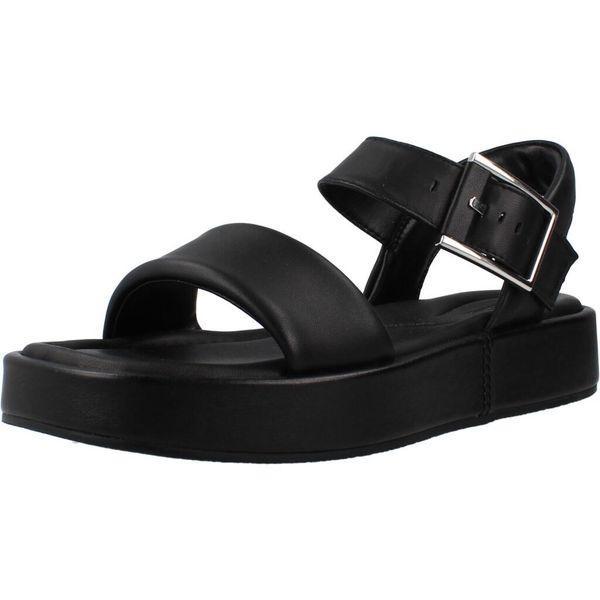 Sandały CLARKS ALDA STRAP Czarny. Czarne obuwie trekkingowe damskie Clarks, bez wzorów, ze skóry, bez obcasa. Za 237.99 zł.