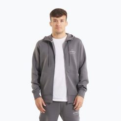 Bluza męska Pitbull Sampson Hooded Zip Sweatshirt. Szare bluzy z kapturem męskie PITBULL, l, z bawełny. Za 229.99 zł.