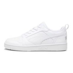 Buty Puma Rebound v6 Low 39232803 białe. Białe buty sportowe na co dzień męskie z gumy, bez zapięcia. Za 471.16 zł.