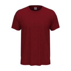Klasyczna Koszulka Unisex Dla Dorosłych. Czerwone bluzki damskie Stedman, bez wzorów, bez kołnierzyka. Za 46.99 zł.