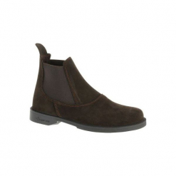 Sztyblety jeździeckie Classic. Brązowe sztyblety męskie FOUGANZA, z poliamidu, bez zapięcia. Za 129.99 zł.