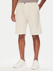 Guess Szorty materiałowe M5GD26 WH4GA Beżowy Regular Fit. Brązowe szorty męskie Guess, z bawełny, bez kołnierzyka. Za 379.99 zł.