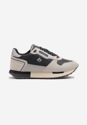 Granatowe Buty Sportowe Sneakersy z Ozdobnymi Wstawkami Vevilira. Niebieskie buty sportowe na co dzień męskie Born2be, z jeansu, bez zapięcia. Za 99.99 zł.
