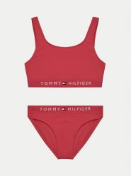 Tommy Hilfiger Strój kąpielowy UG0UG00816 Różowy. Czerwone stroje kąpielowe dziewczęce Tommy Hilfiger, bez wzorów, z syntetyku. Za 219.99 zł.
