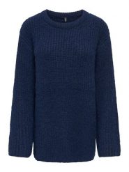 ONLY Sweter w kolorze granatowym rozmiar: L. Niebieskie swetry klasyczne damskie Only, l, bez kołnierzyka. Za 115.95 zł.