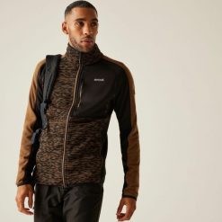 Bluza męska rozsuwana Oakar. Brązowe bluzy z kapturem męskie Regatta, m, z dzianiny. Za 149.99 zł.